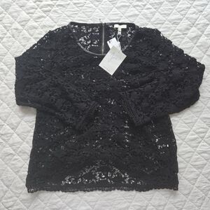 Joie Black Lace Women's Top